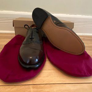 Allen Edmonds Shelton Two Tone Saddle Men's Leather Shoes / 11.5 C